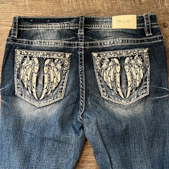 Miss Me mid-rise bootcut jeans, size 31x 31.5, medium wash - Picture 7 of 10